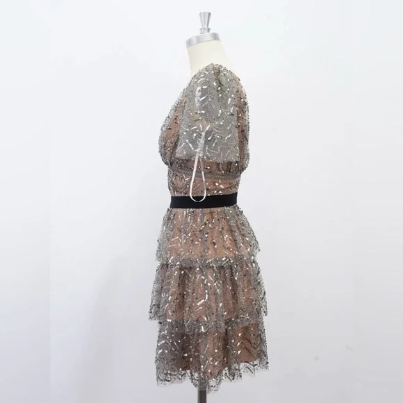 cocoa mesh dress Mesh Maxi Dress Chocolate L/XL